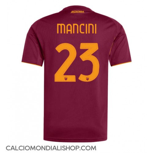 Maglie da calcio AS Roma Gianluca Mancini #23 Prima Maglia 2025-26 Manica Corta